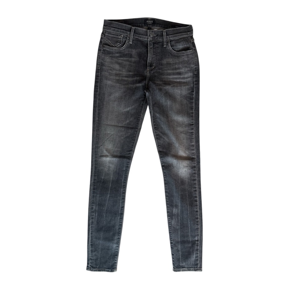 Agolde Sophie Jeans Charcoal Black Distressed Skinny Jeans Women’s 26